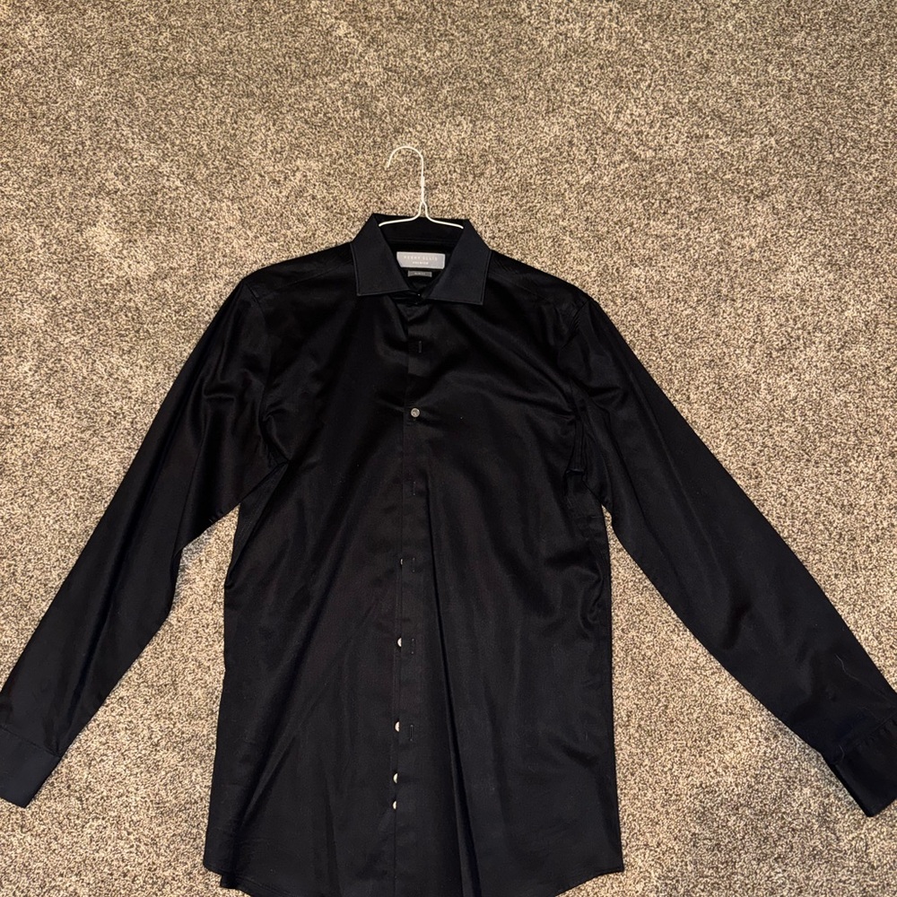 Perry Ellis Classic Black Dress Shirt